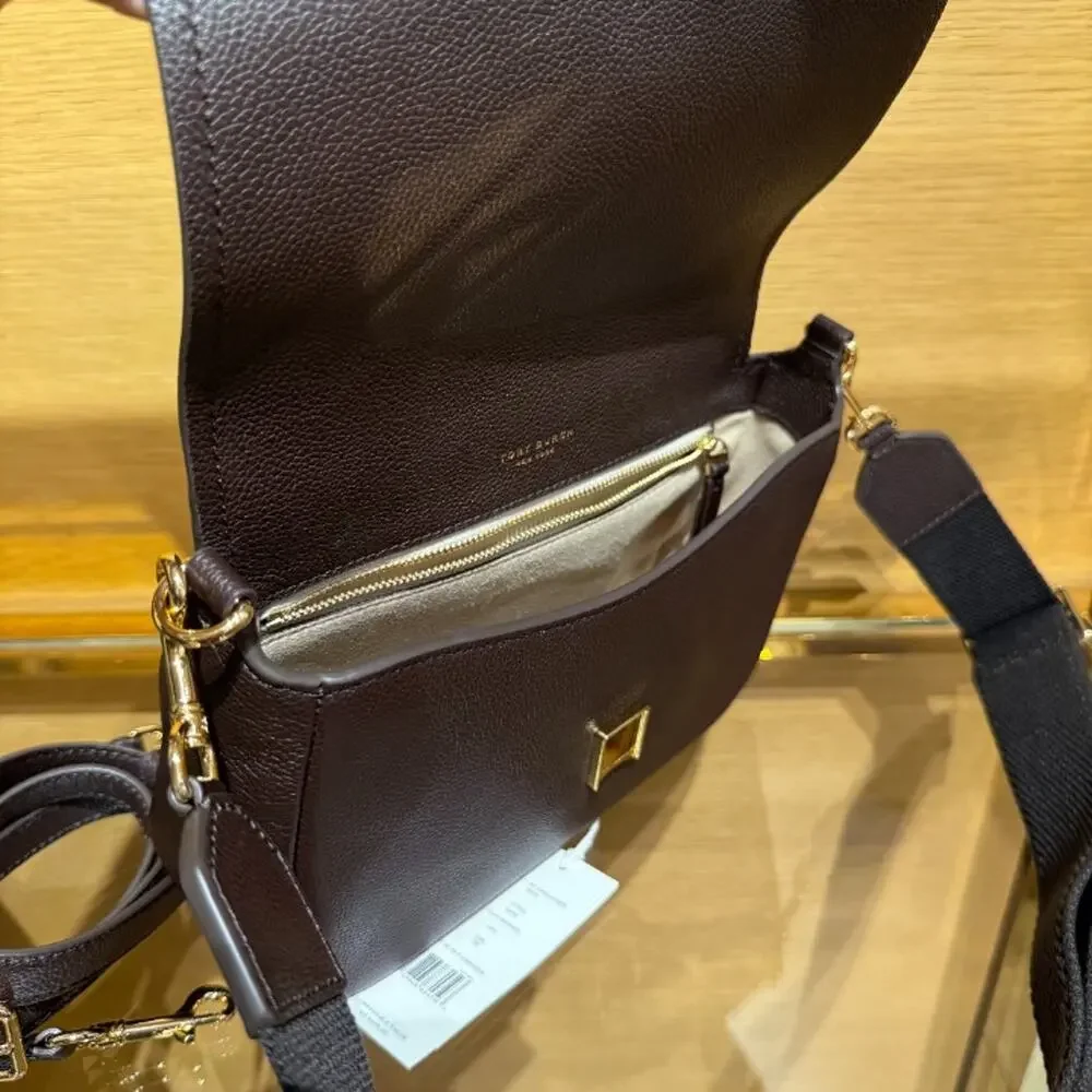 NEW‼️Thea Flap Shoulder Bag 177323 Deep Brown $475